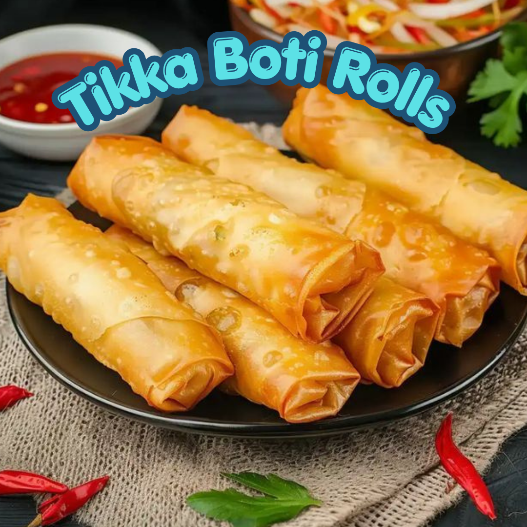 Tikka Boti Rolls 12 Pcs